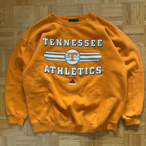 Vintage 90s Tennessee Volunteers Athletics Adidas NCAA college sweatshirt orange
